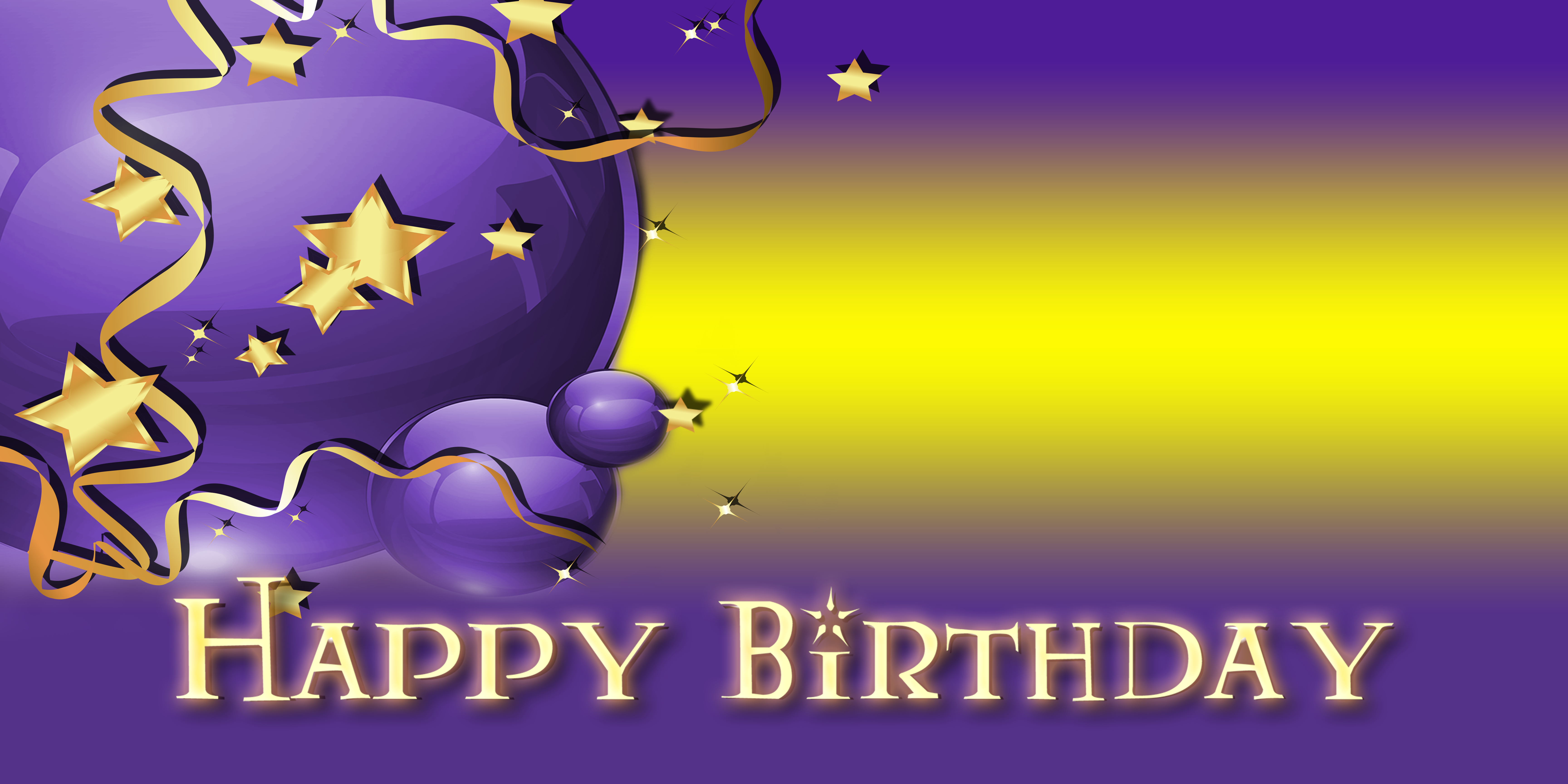 Birthday Wishes Banner Design