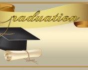 Graduation Banner - Cap Diploma