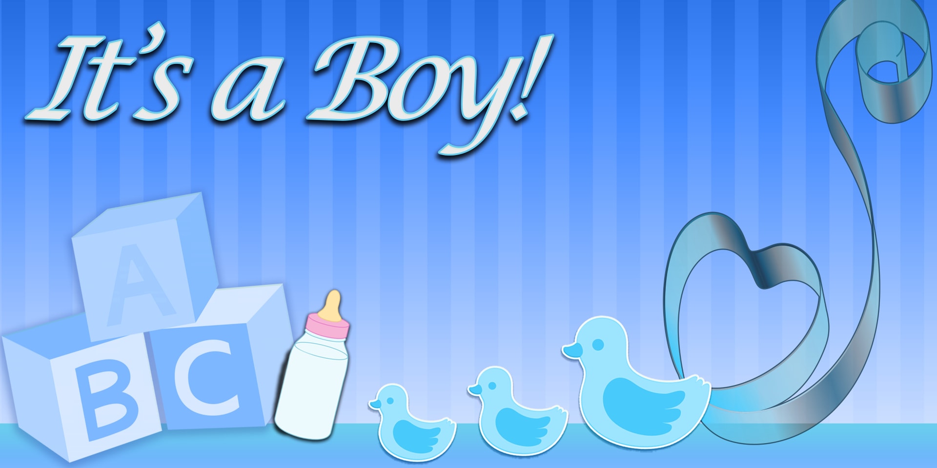its a boy baby shower banner