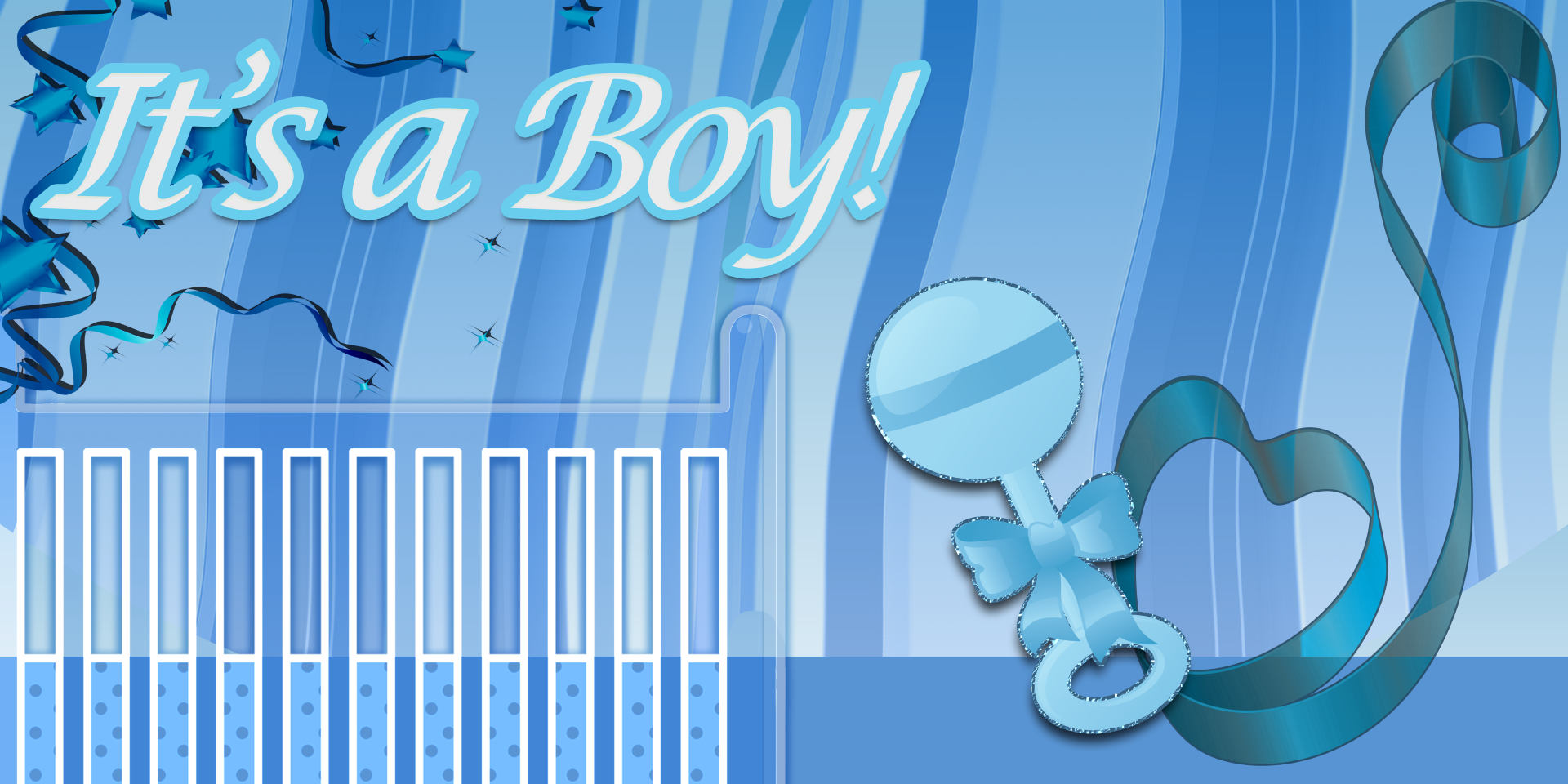 It’s a Boy Crib Banner