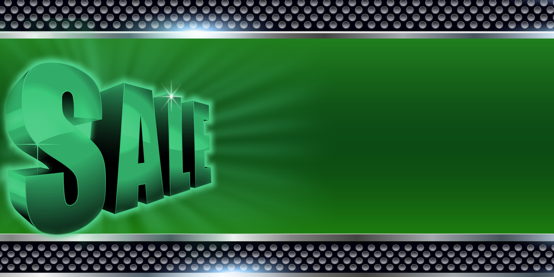 Business Banners 3d Green