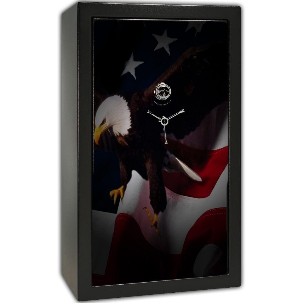 Gun Safe Decal - Large American Flag Eagle