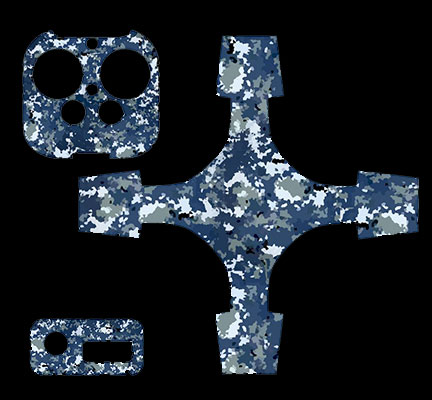 camo drone decal