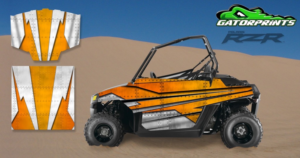 Orange 2014 RZR XP2 1000 Custom Decal Kits – Mini 170