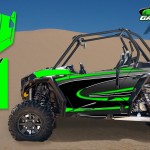Green 2014 RZR XP2 1000 Custom Decal Kits – 2 Seater