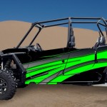 Green 2014 RZR XP2 1000 Custom Decal Kits – 4 Seater