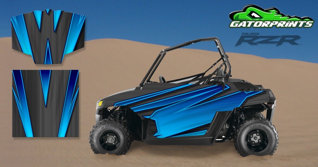 Blue 2014 RZR XP2 1000 Custom Decal Kits – Mini 170