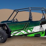 Green 2014 RZR XP2 1000 Custom Decal Kits – 4 Seater