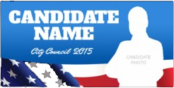 candidate name political banner