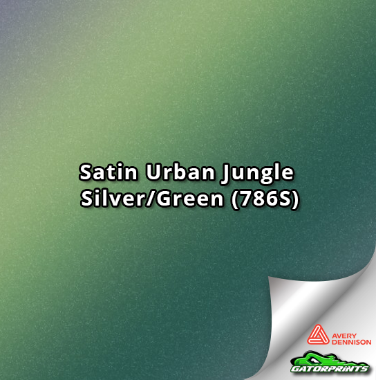 Satin Urban Jungle (Silver Green) (786S) 